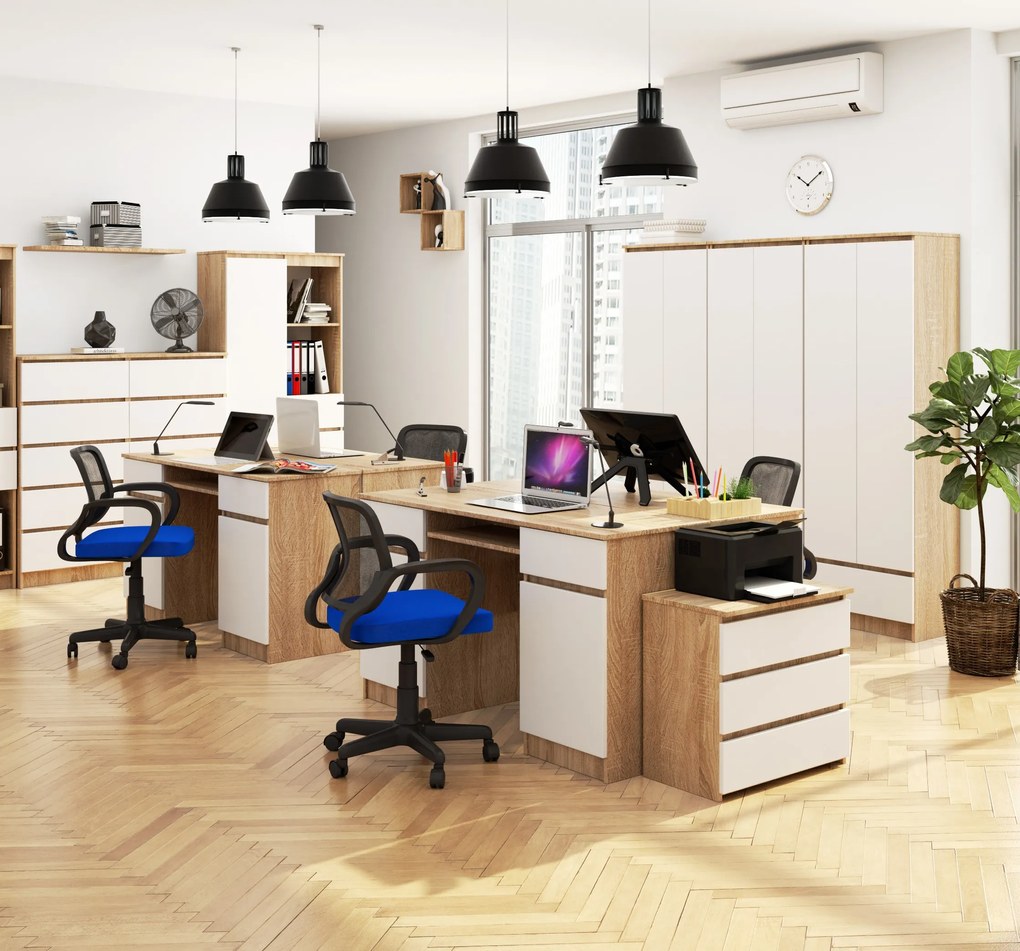 PC stolík Aranandose (dub sonoma + biela). Akcia -18%. Vlastná spoľahlivá doprava až k Vám domov. 1117051