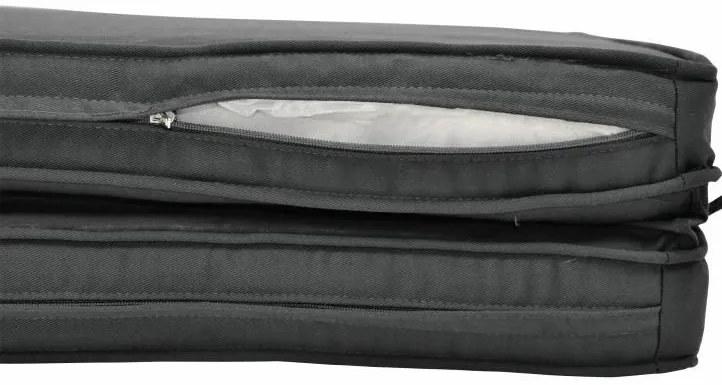 Divero 40991 Sada 4 x polstrovanie na stoličku - antracit