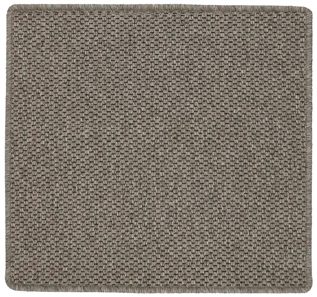 Vopi koberce Kusový koberec Nature tmavo béžový štvorec - 200x200 cm