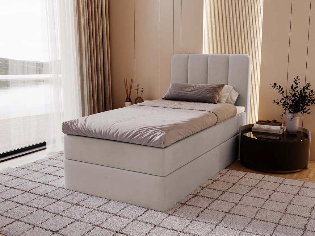 Čalúnená boxspring posteľ Magic Mini 90x200 - béžová