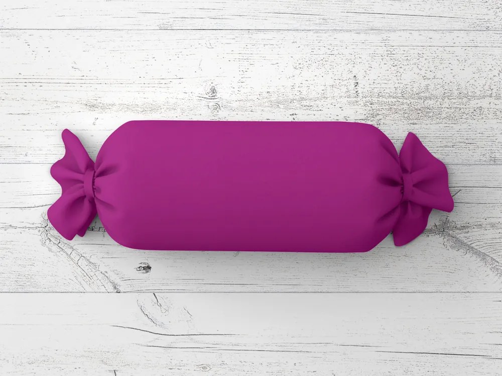 Biante Vankúš valec bonbon Rongo RG-092 Purpurový 15x60 cm