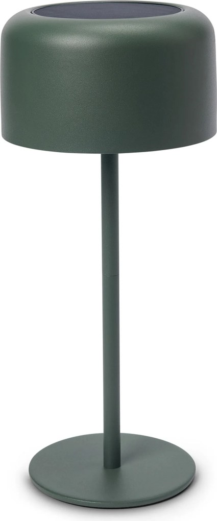 Solárna akumulátorová stolová lampa, džungľová zelená