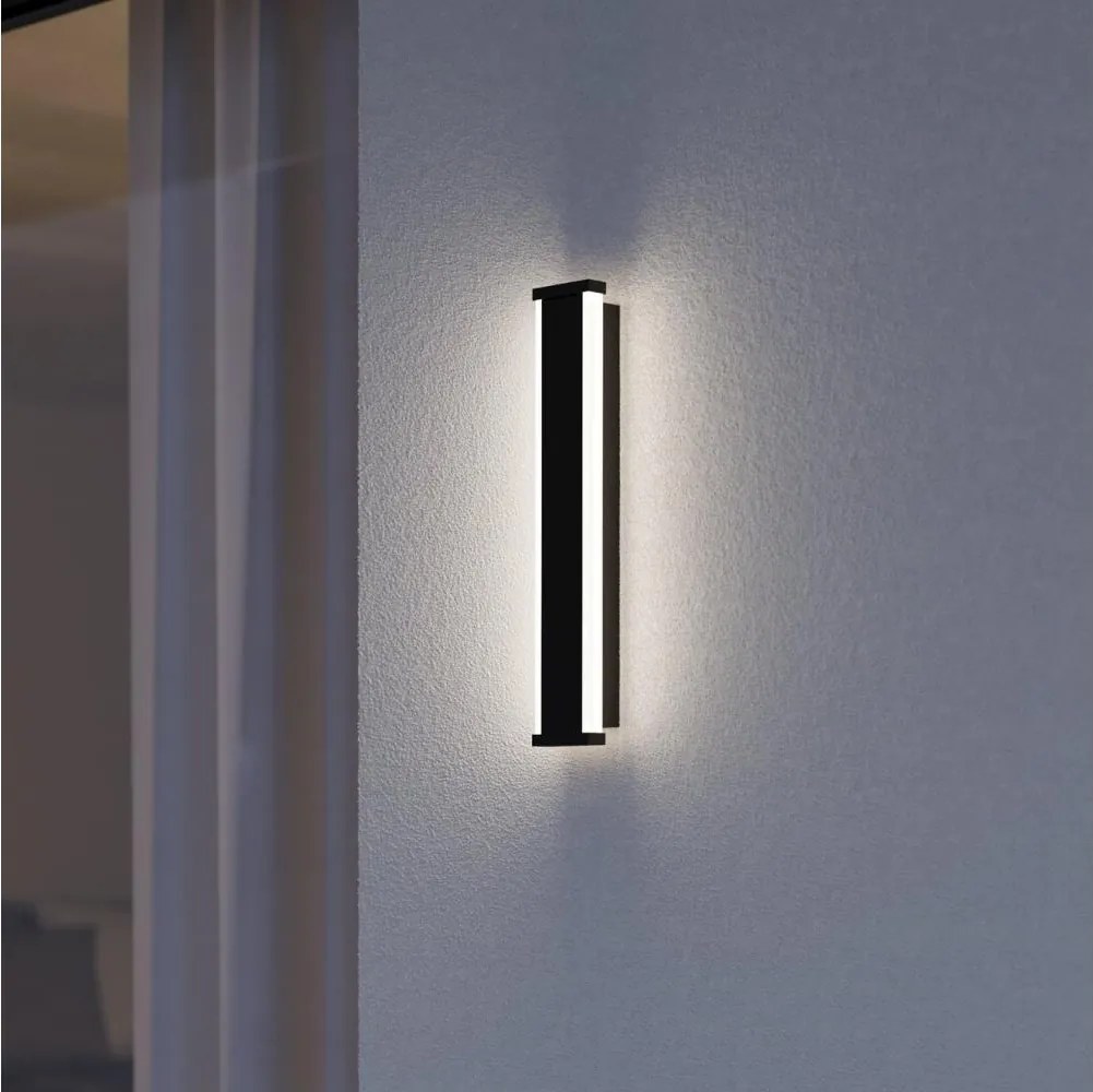 Eglo 900676 - LED Vonkajšie nástenné svietidlo NEVIANO 2xLED/3,7W/230V 3000K IP55