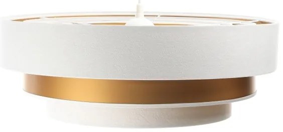 Luster na lanku TRINITI 1xE27/60W/230V biela/zlatá