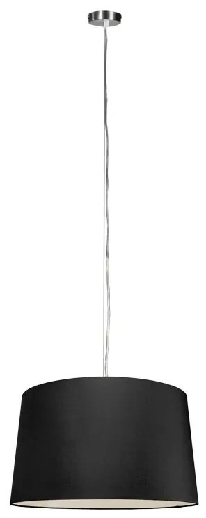 Moderné závesné svietidlo oceľ s tienidlom 45 cm čierne - Cappo 1