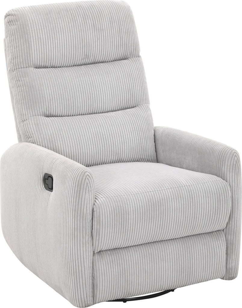 XXXLutz RELAXAČNÉ KRESLO, kov, textil, svetlosivá Carryhome - Kreslá - 000454004302
