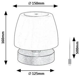 Rabalux ODERA LED stolná lampa 7040