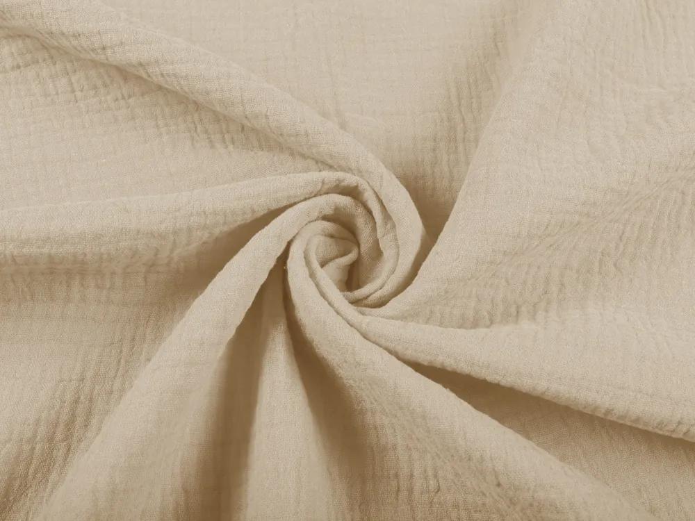 Biante Detské mušelínové posteľné obliečky do postieľky Nature MSN-009 Béžové Do postieľky 100x135 a 40x60 cm