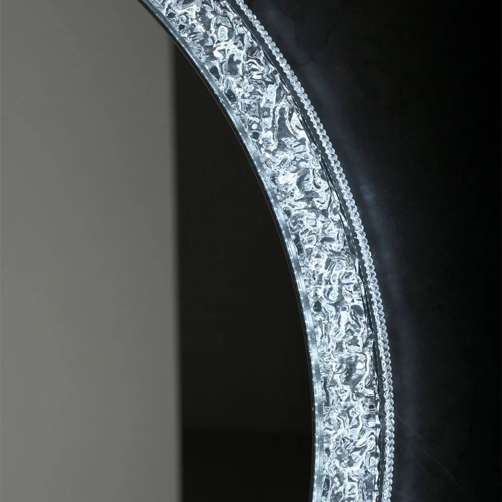 Tutumi Rea, okrúhle LED zrkadlo 60cm, biely rám, BL806, HOM-06912