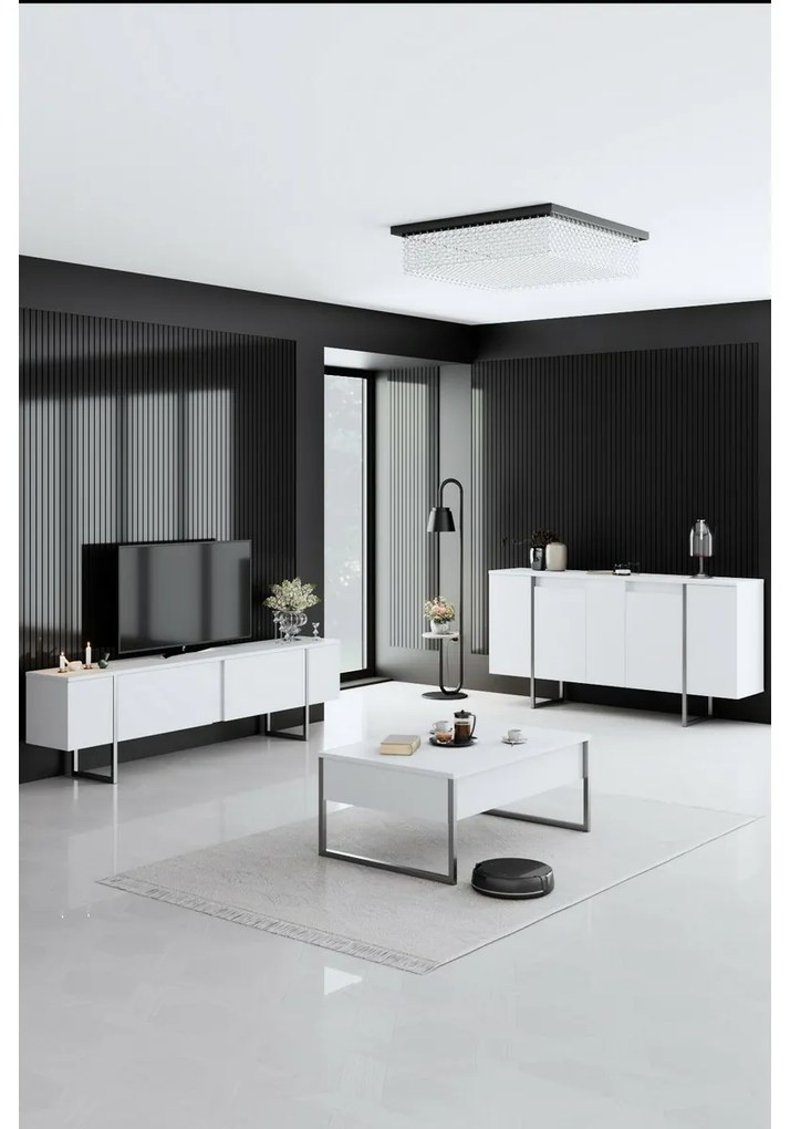 Skrinka Luxe White and Silver