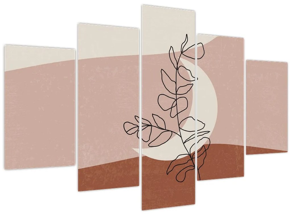 Obraz - Boho listy N⁰2 (150x105 cm)