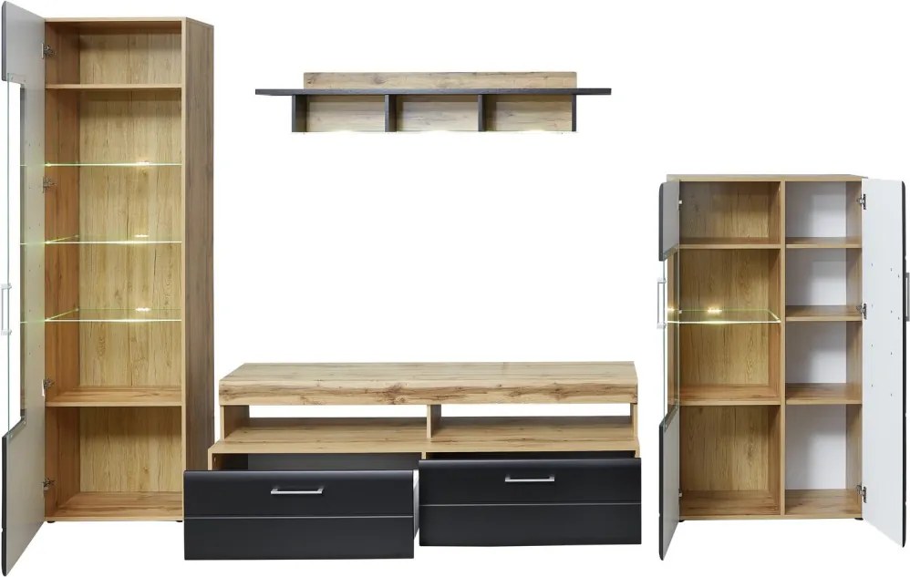 Obývacia stena Sonate, s osvetlením