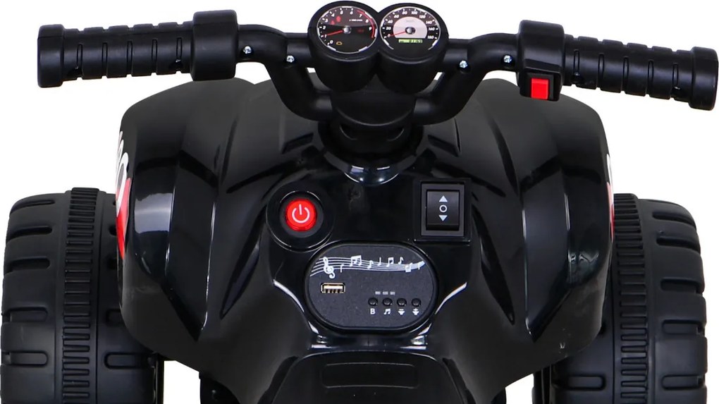 Ramiz Najrýchlejšia batériová štvorkolka pre deti Čierna + 25W motor