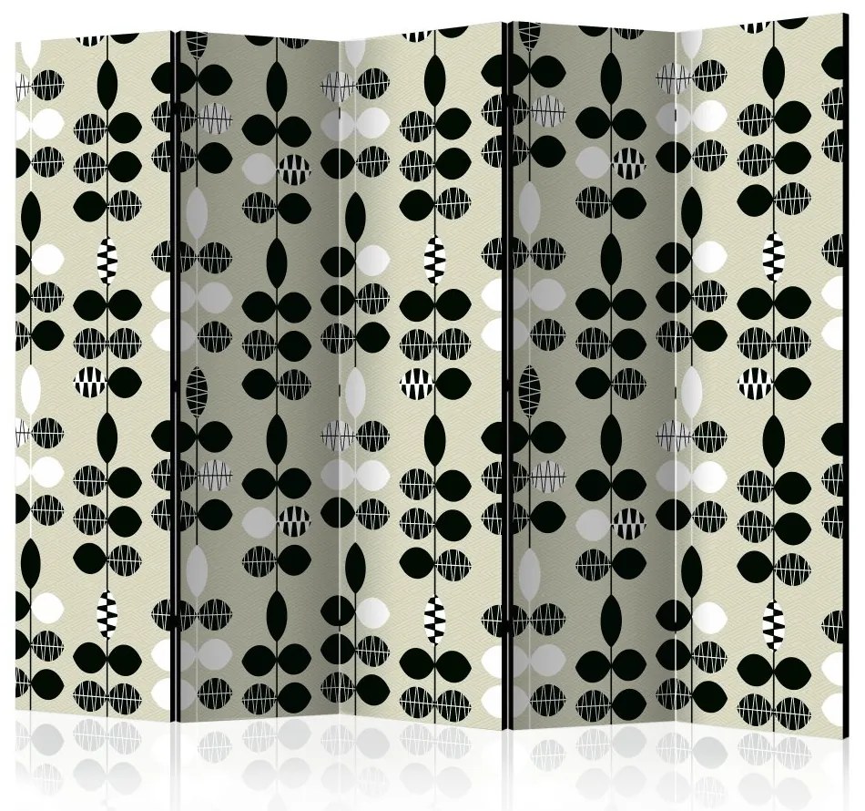 Artgeist Paraván - Black and White Dots [Room Dividers]