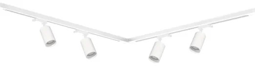 Bodové svietidlo v lištovom systéme PIPE 4xGU10/10W/230V biela