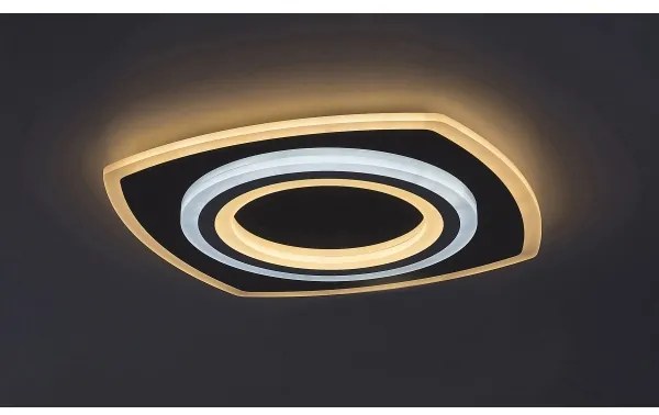 Rabalux 71318 - LED stmievateľné stropné svietidlo TANELI 60W/230V 3000/4000/6000K chróm + diaľkové ovládanie