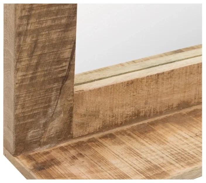 furniture-nabytek.cz - Masívne kúpeľňové zrkadlo Pune II z mangového dreva, lakované, prírodná farba – 124×65 cm
