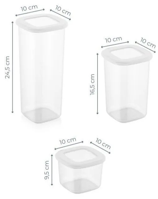 Dózy v súprave 18 ks na potraviny Fresco – Hermia