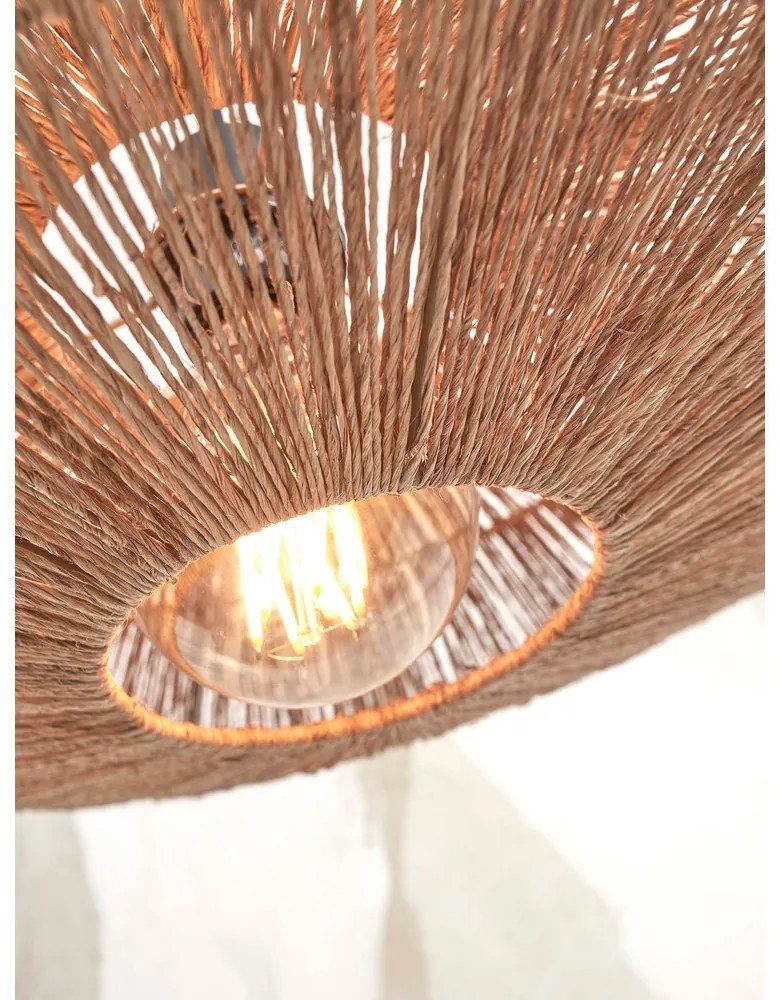 Závesné svietidlo s tienidlom z juty v prírodnej farbe ø 40 cm Iguazu – Good&amp;Mojo