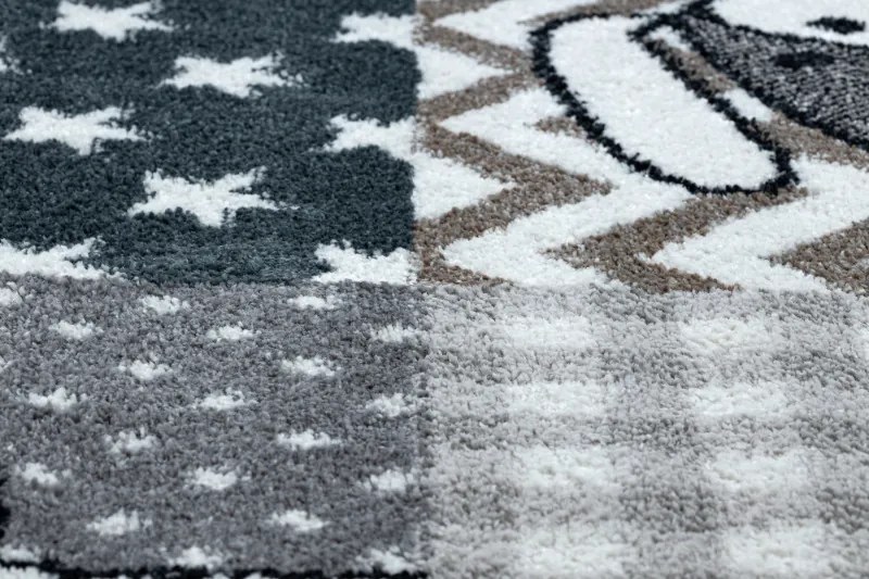 Dywany Łuszczów, Detský kusový koberec Fun Pets grey, 180x270, šedá, detská izba