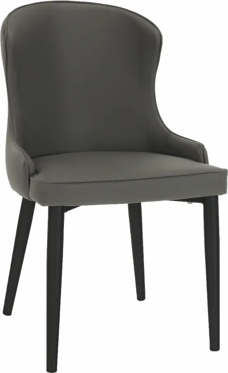 Jedálenská stolička, sivá/čierna, SIRENA
