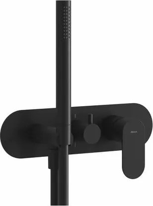 Ravak Eleganta sprchová a vaňová batéria bez podomietkového telesa čierna matná X070300