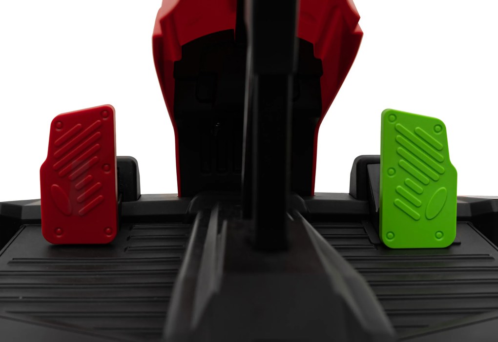 Ramiz Motokára na batérie Fast 3 Drift pre deti Červená + funkcia Drift + motory 2x150W + rádio LED + pásy