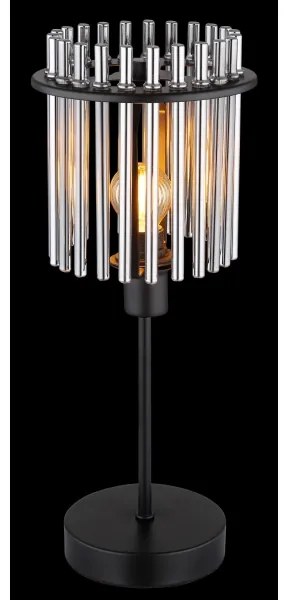 Globo 15698T - Stolná lampa GORLEY 1xE14/40W/230V pr. 15 cm čierna