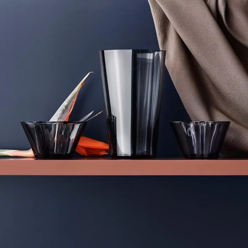 Váza Alvar Aalto 220mm, modrá rain
