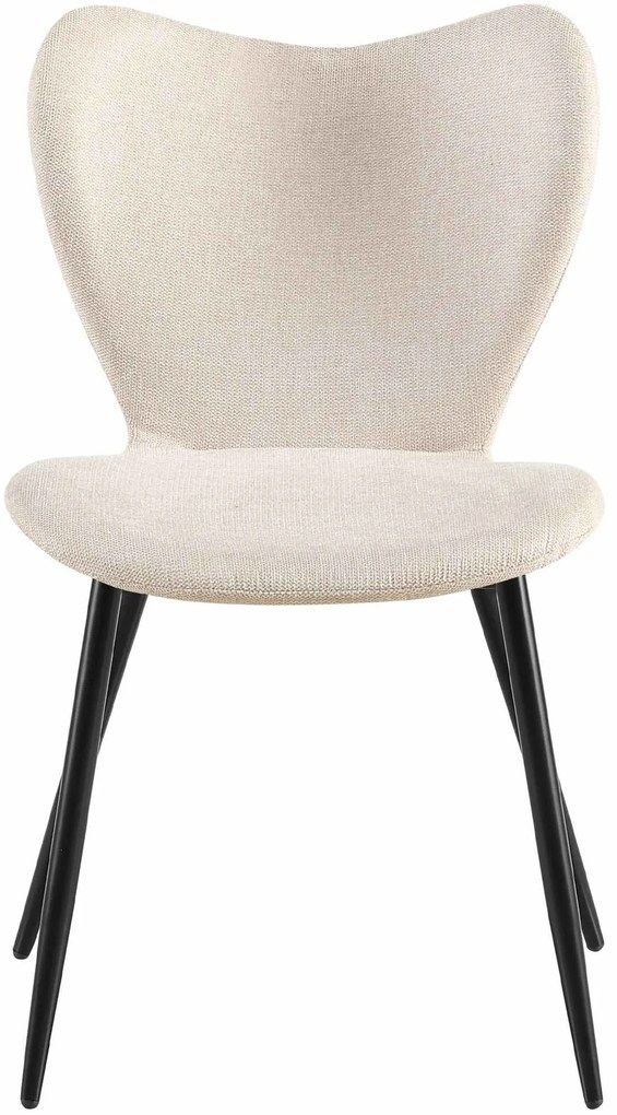 Jedálenská stolička Maika látka - krémová