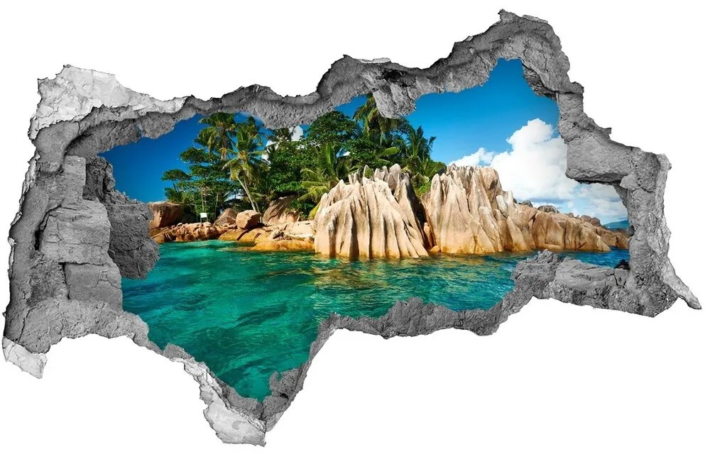 Nálepka fototapeta 3D výhľad Tropický ostrov nd-b-78907278