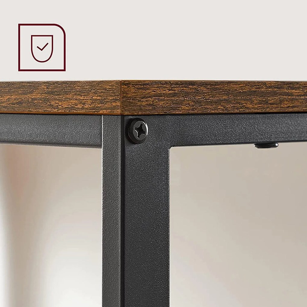 PC stôl s úložným priestorom, 2-úrovňovou ľavou alebo pravou policou