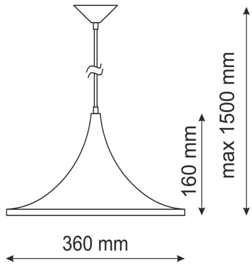 Luster MODERN 1A 1xE27/20W/230V