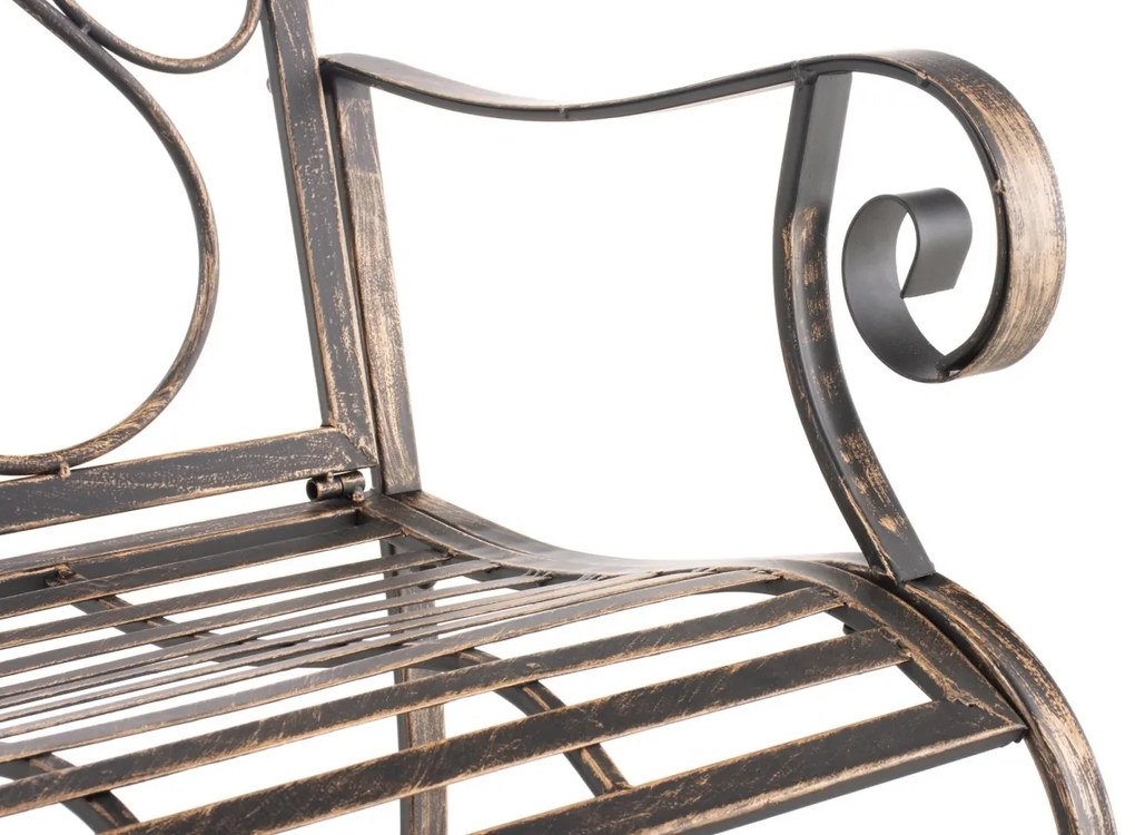 Kovová stolička Punjab s područkami (SET 2 ks) - Bronzová