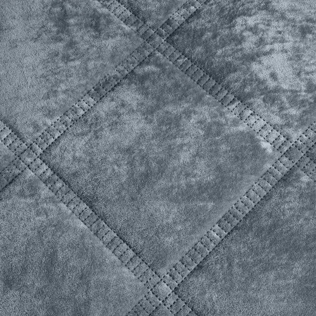PREHOZ NA POSTEĽ VELVET1 220X240 CM STRIEBORNÝ