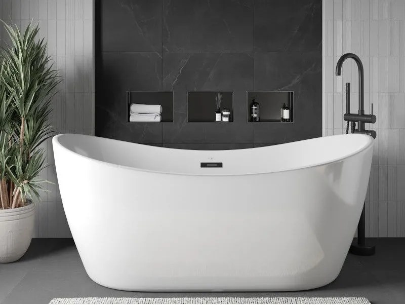 Mexen X-Wall-NR, polica na zapustenie bez príruby 30 x 20 cm, grafitová matná - 19E1302010