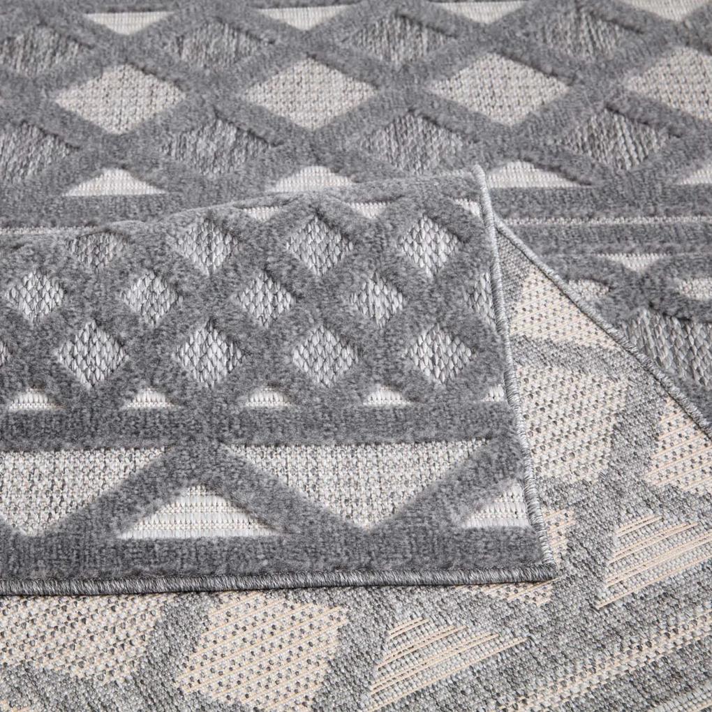 Dekorstudio Terasový koberec SANTORINI - 435 antracitový Rozmer koberca: 80x150cm