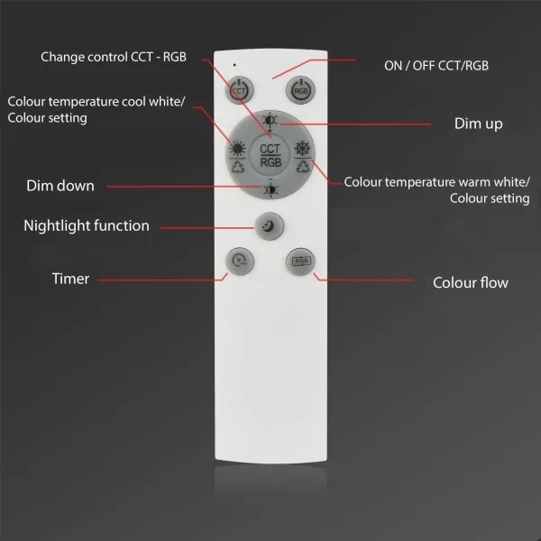 Brilo - LED RGBW Stmievateľný prisadený luster FRAME 2xLED/17W/230V 2700-6500K+ DO