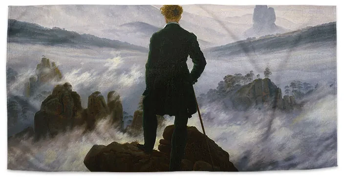 Sablio Uterák Pútnik nad morom hmly - Caspar David Friedrich - 30x50 cm
