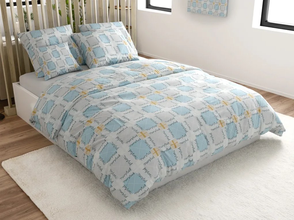 Obliečky z mikrovlákna GALDAR modré Rozmer obliečky: 70 x 80 cm | 140 x 200 cm