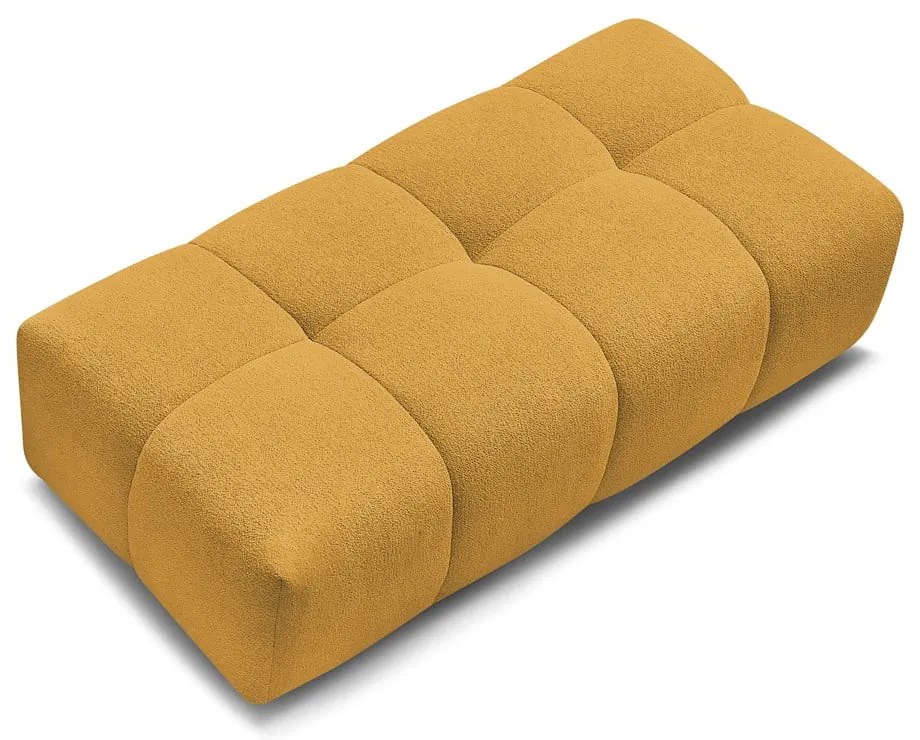 Ženilková podnožka v horčicovej farbe Everest – Bobochic Paris