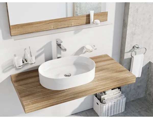 Ravak XJX01155001 - Umývadlo na dosku CERAMIC SLIM 55x37 cm keramika/biela