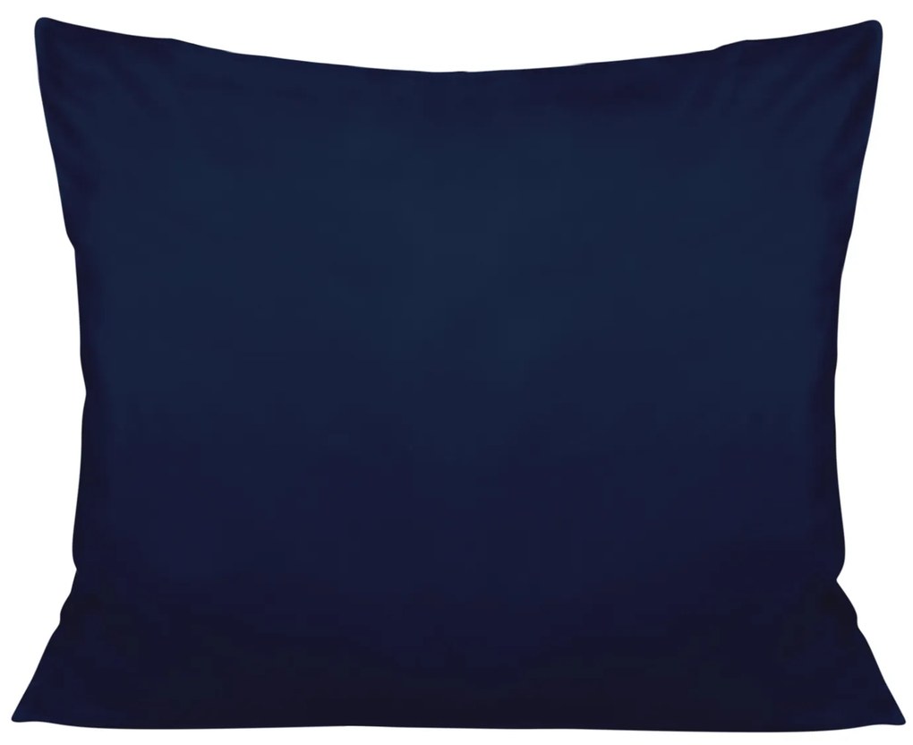 SATÉNOVÁ OBLIEČKA NA VANKÚŠ 50X60CM TMAVOMODRÁ