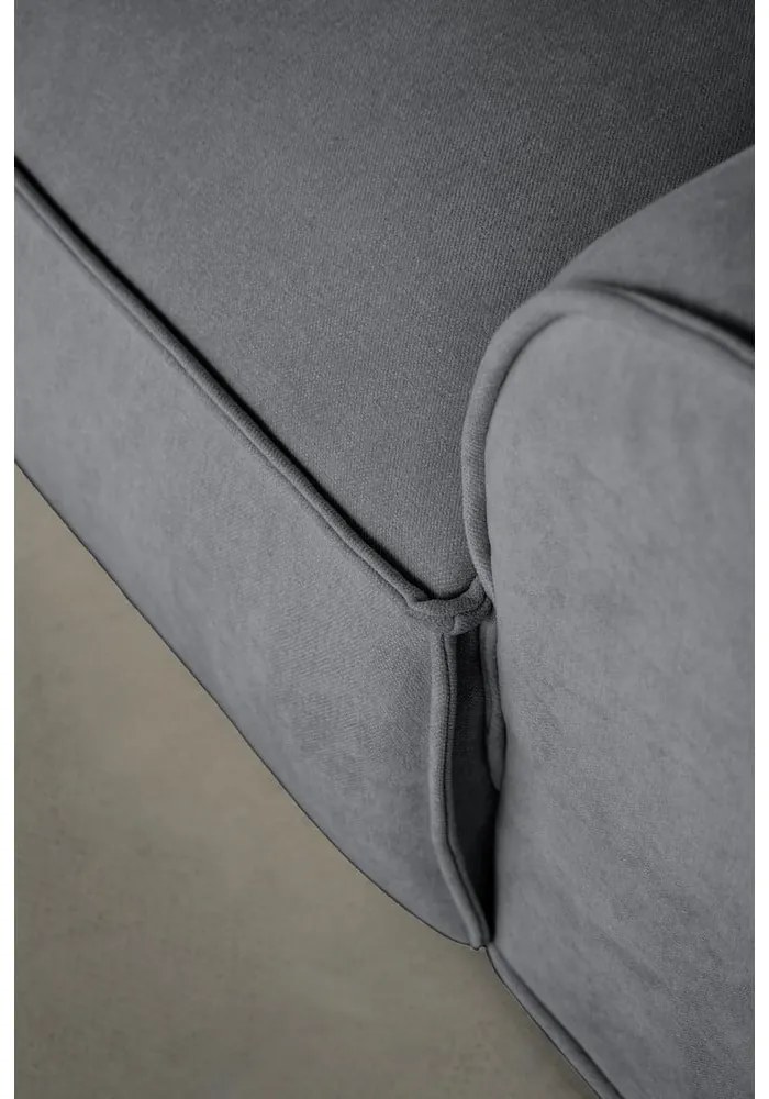 Sivý modul pohovky (ľavý roh) Flex Felix – Miuform