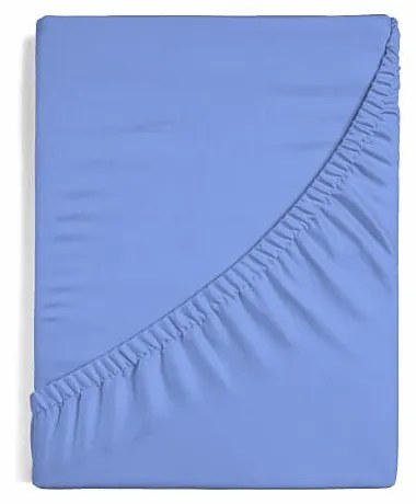 Napínacia plachta na matrac- svetlomodrý džersej 70/140/15