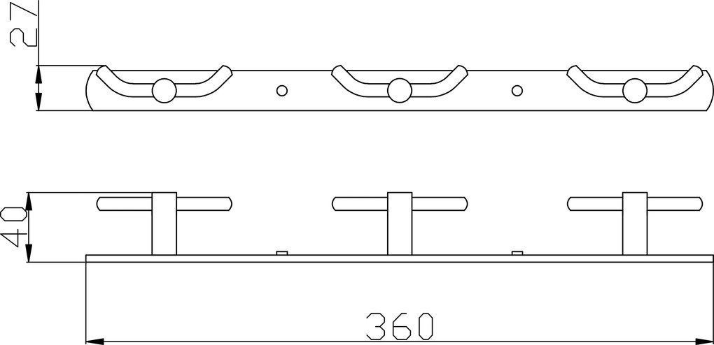 Slezák - RAV Šesťháčik 360 mm COLORADO - COA0105, Chróm