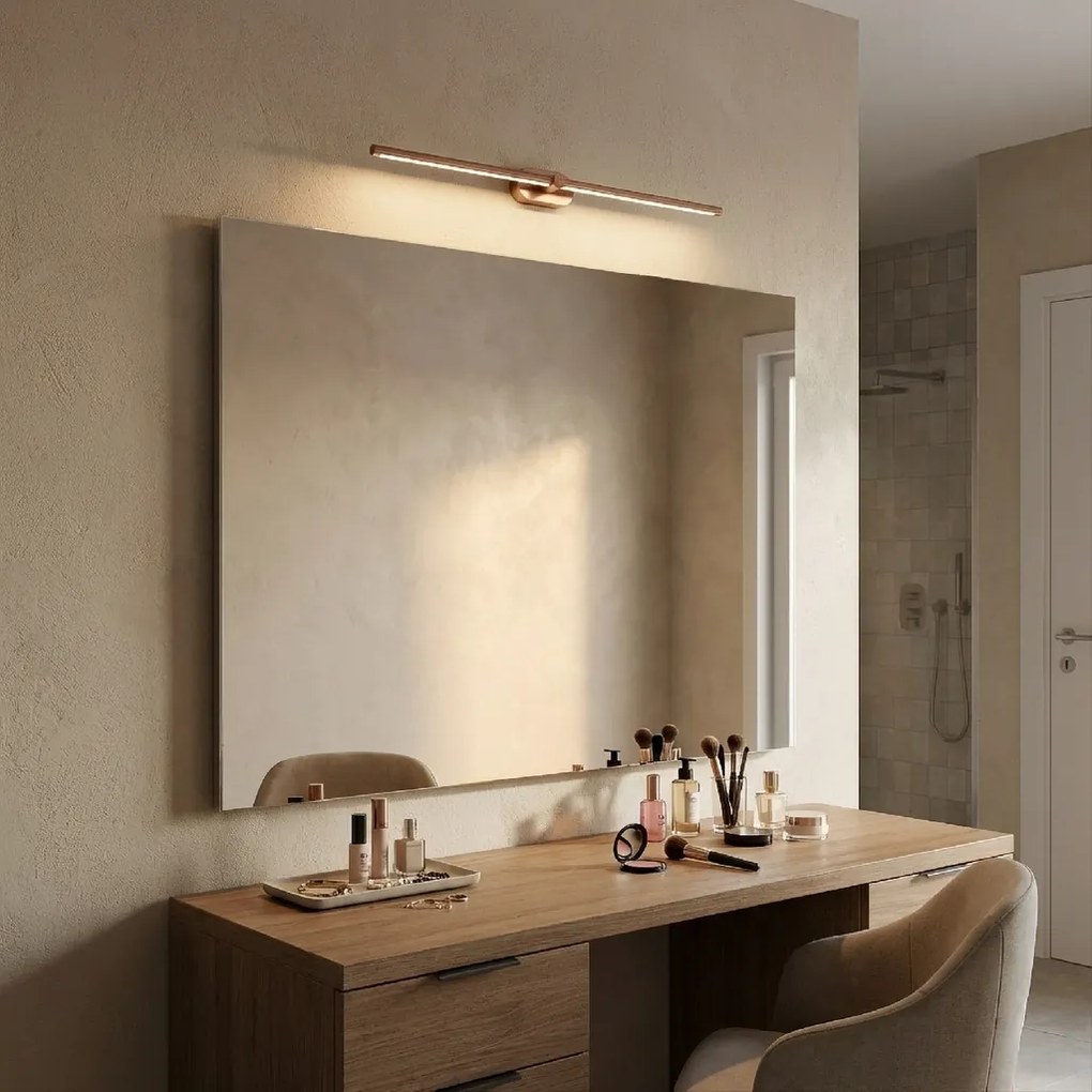 Toolight Toolight, LED nástenné svietidlo 80cm, 13W, 4000K, 1000lm, APP1897-1W, medená matná, OSW-66052