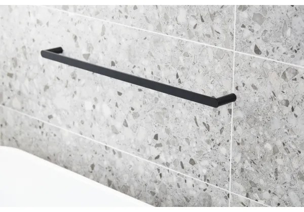 KFA Armatura 864-025-81 - Nástenný vešiak na uteráky 24 cm nerez/matná čierna