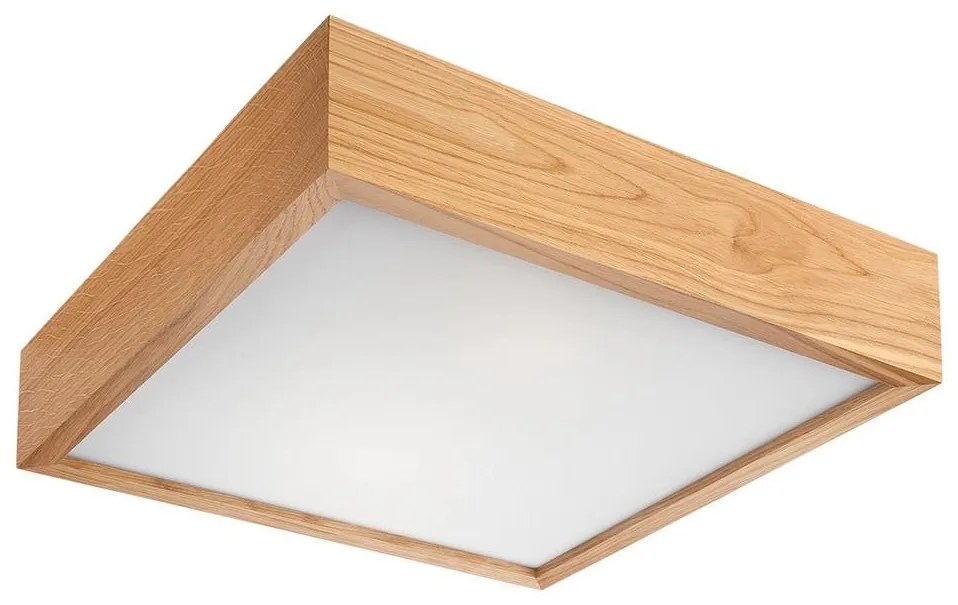 Stropné svietidlo OAK SQUARE 1xE27/60W/230V dub 27,5 cm