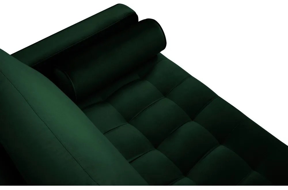 Zelená zamatová pohovka Milo Casa Santo, 174 cm